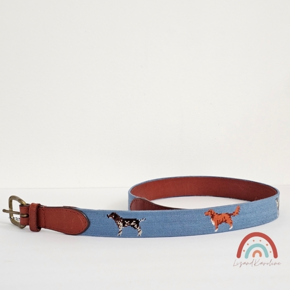 New! Smathers & Branson x J. Crew Dog Needlepoint Belt - Picture 8 of 14